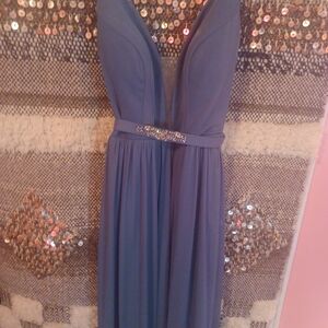 Azazie Leah 

dusty blue 